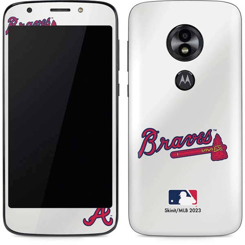 MLB Atlanta Braves Home Jersey Moto E5 Play Skin